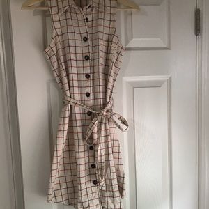 Button-up shirt dress